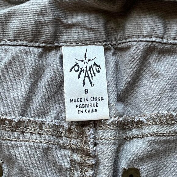 Light Gray Vintage Prana Chino Shorts Women's Size 8 - Hiking & Outdoors Shorts - Picture 5 of 6